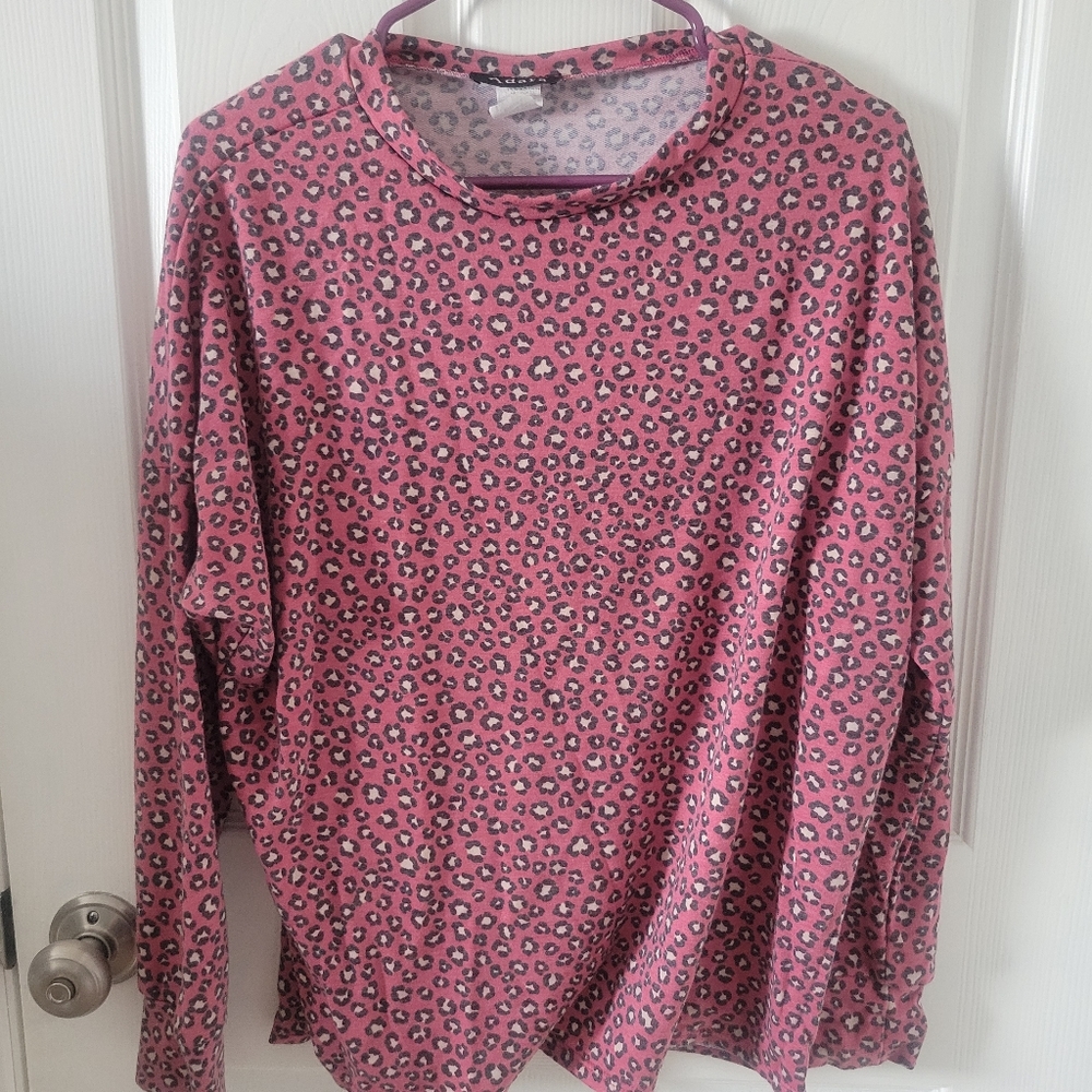 Pink leopard PJ set